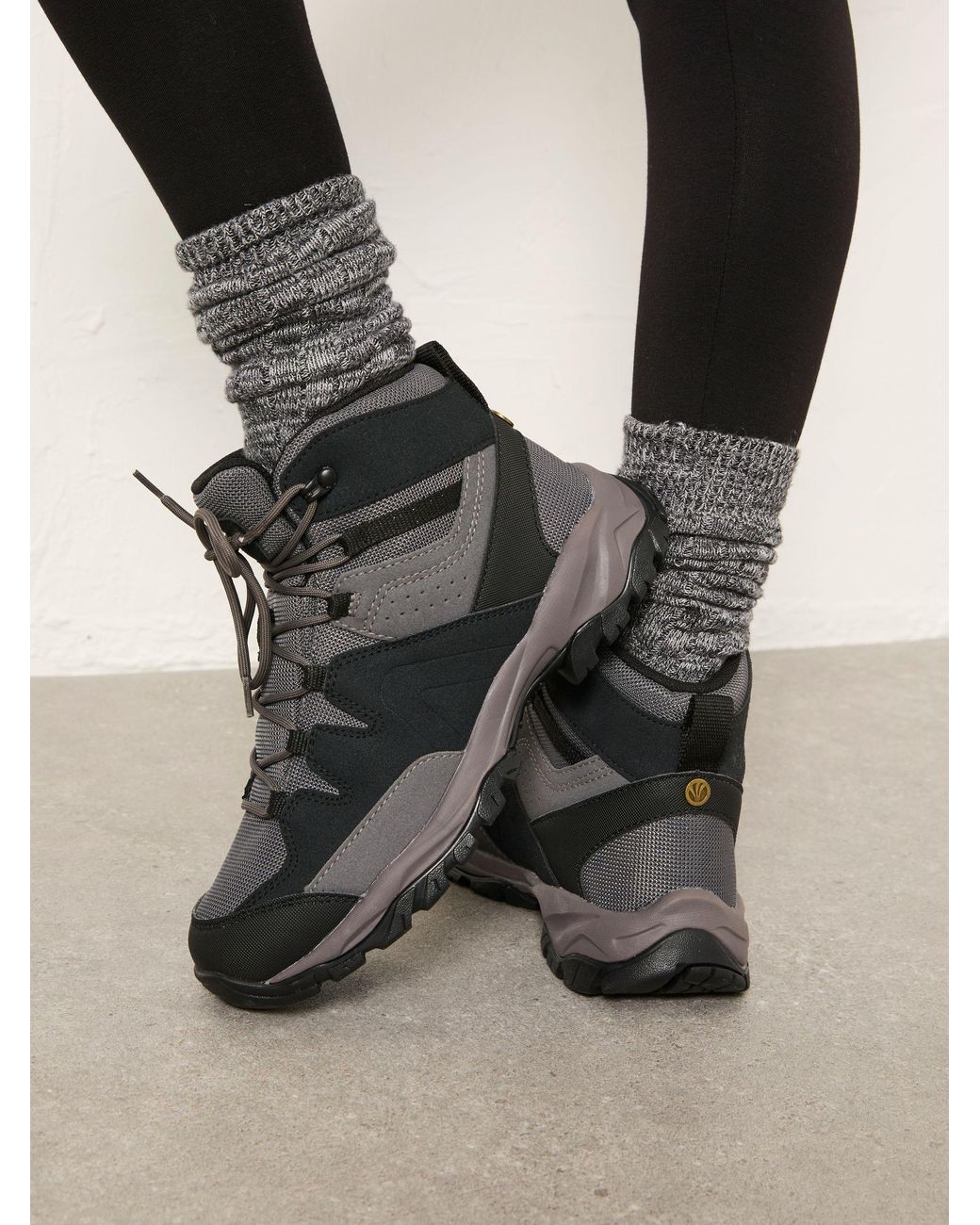FatFace Gray Walking Ankle Boots