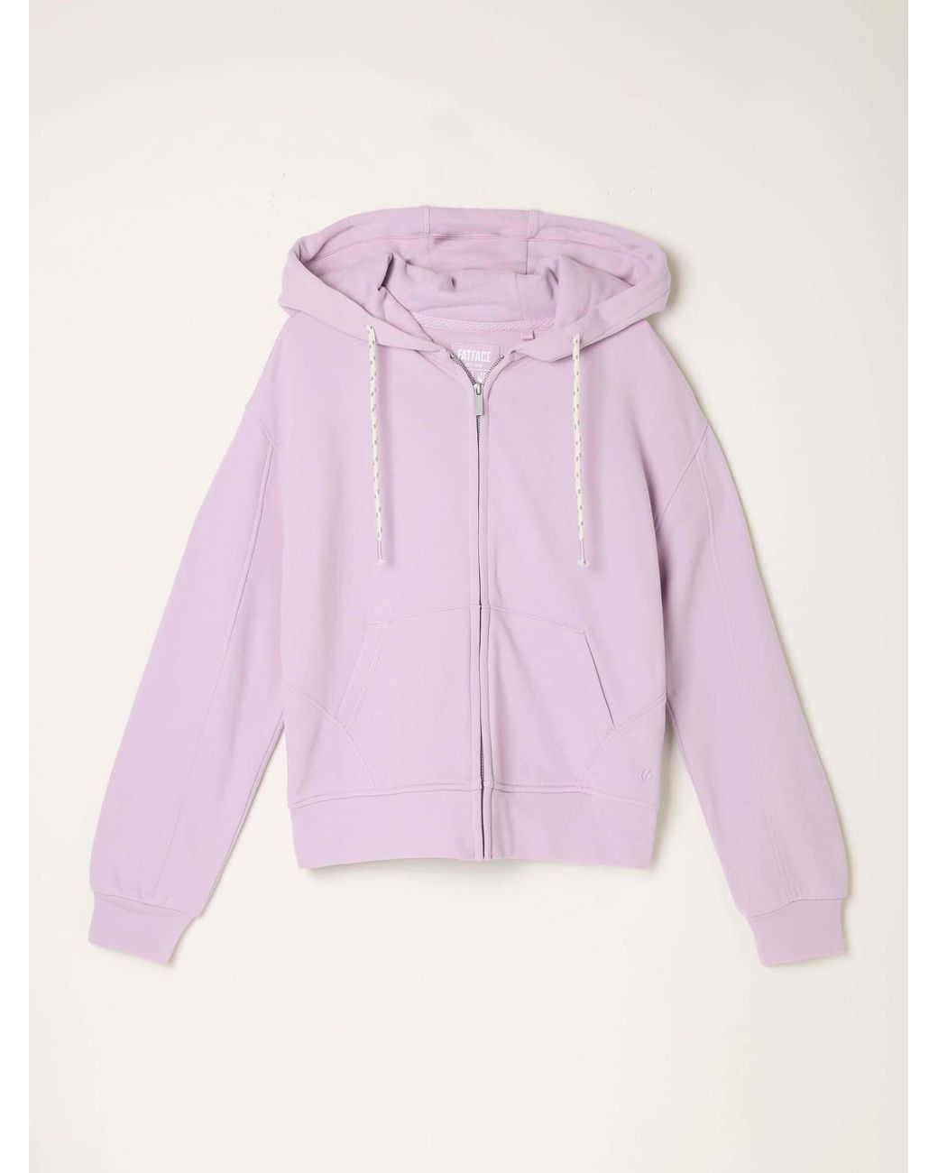 FatFace Pink Flora Zip Through Hoodie