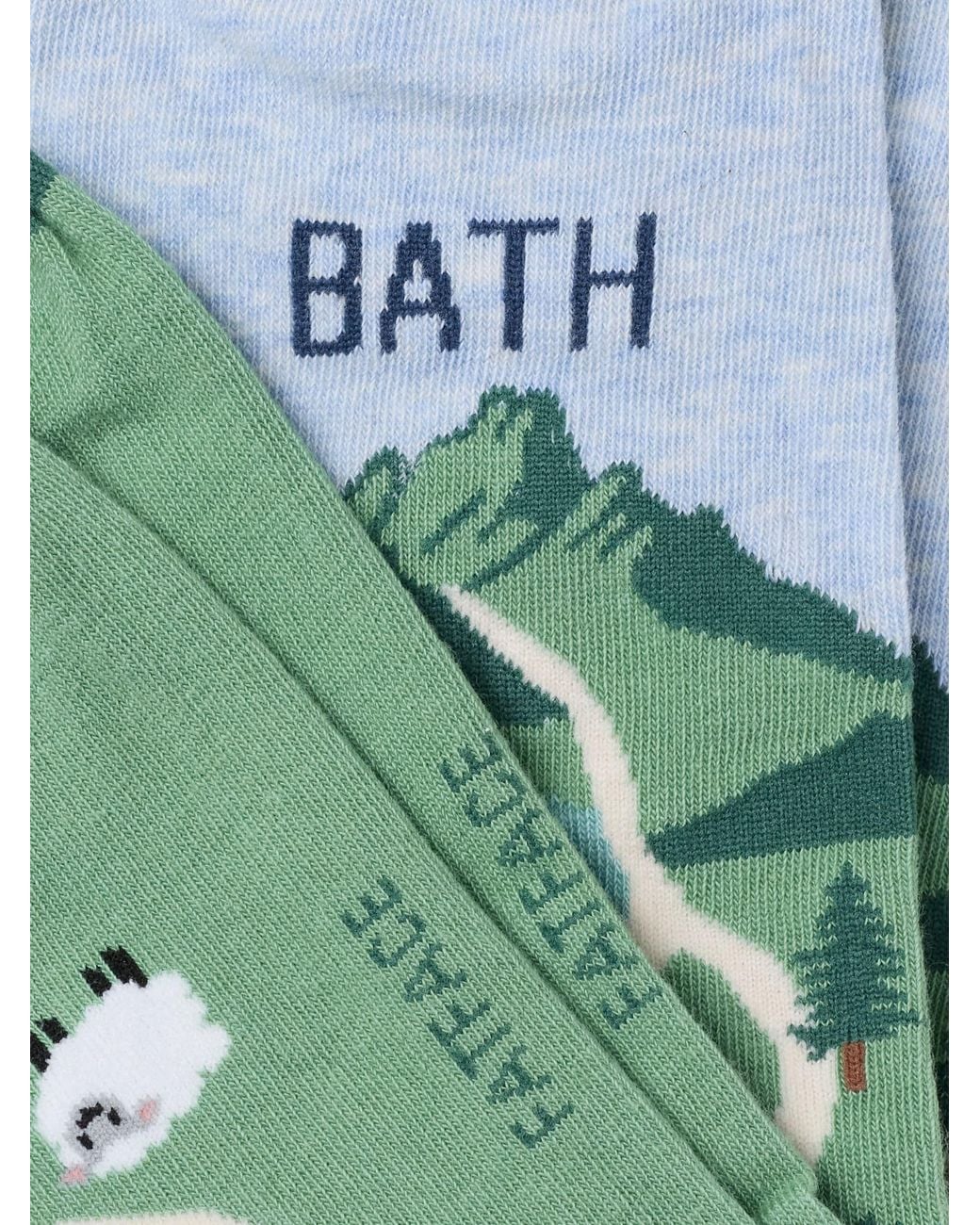 FatFace Green Fatface Bath Socks