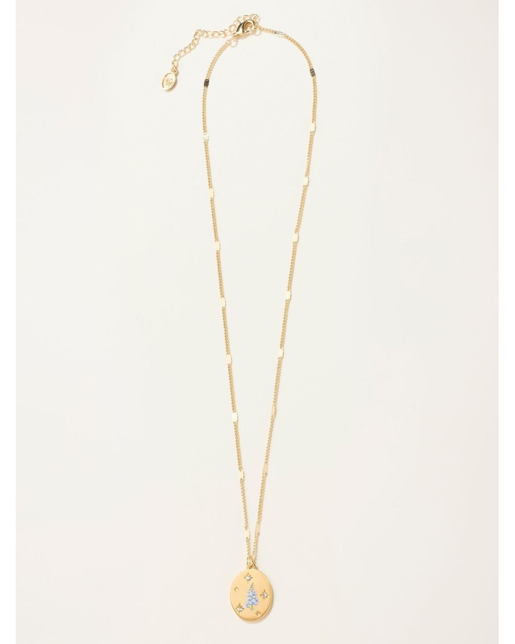 FatFace Natural Fatface July Birth Flower Necklace