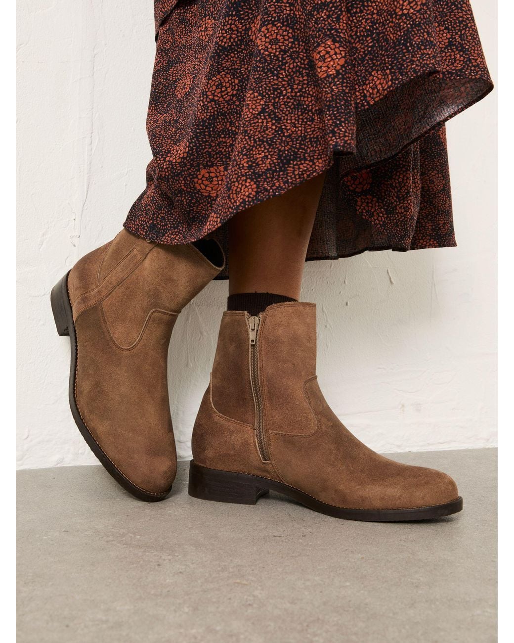 FatFace Brown August Ankle Boots