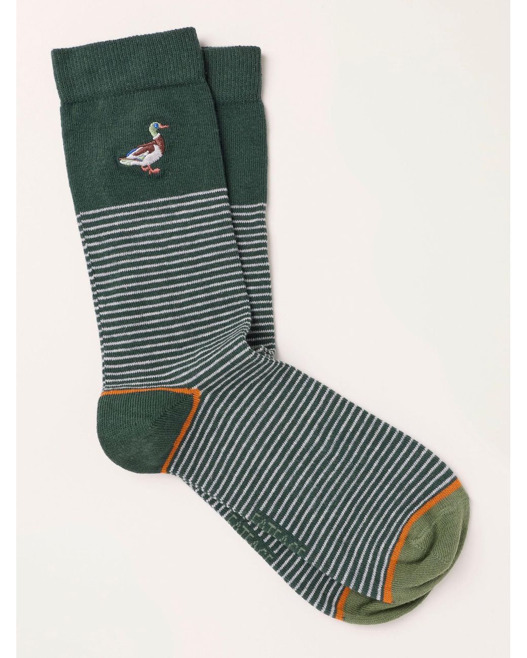 FatFace Green Duck Socks for men