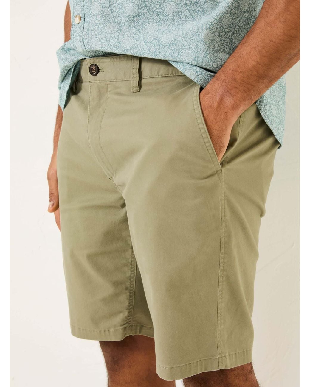 FatFace Green Mawes Chino Shorts for men