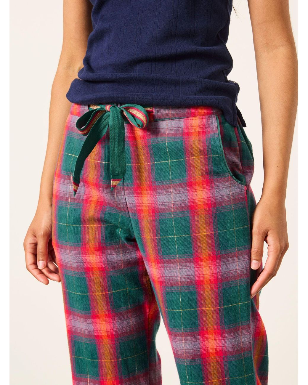 FatFace Multicolor Eva Jewel Check Pyjama Bottoms