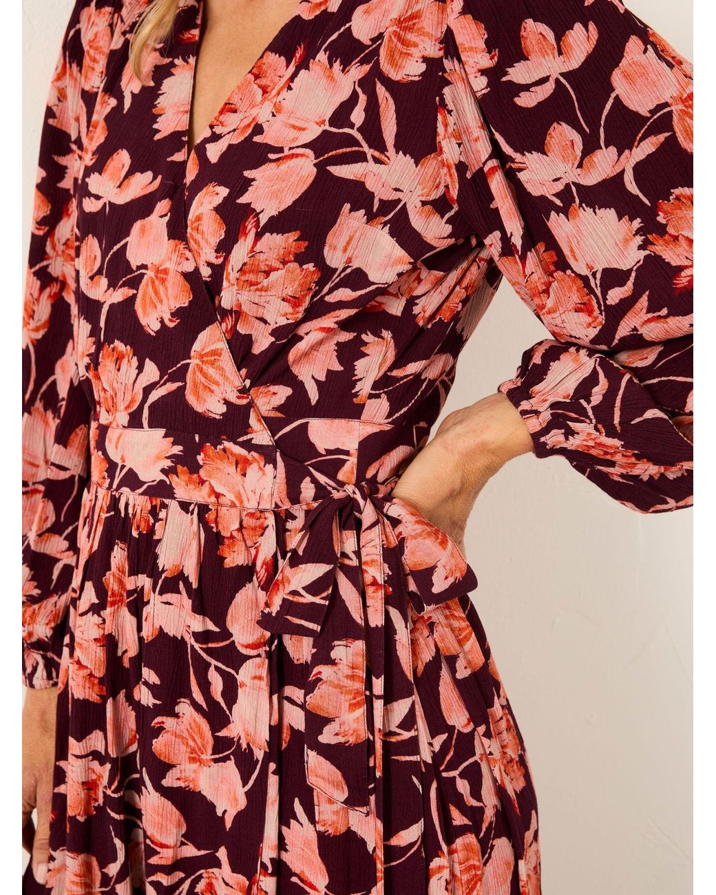 FatFace Red Fatface Lottie Maxi Dress