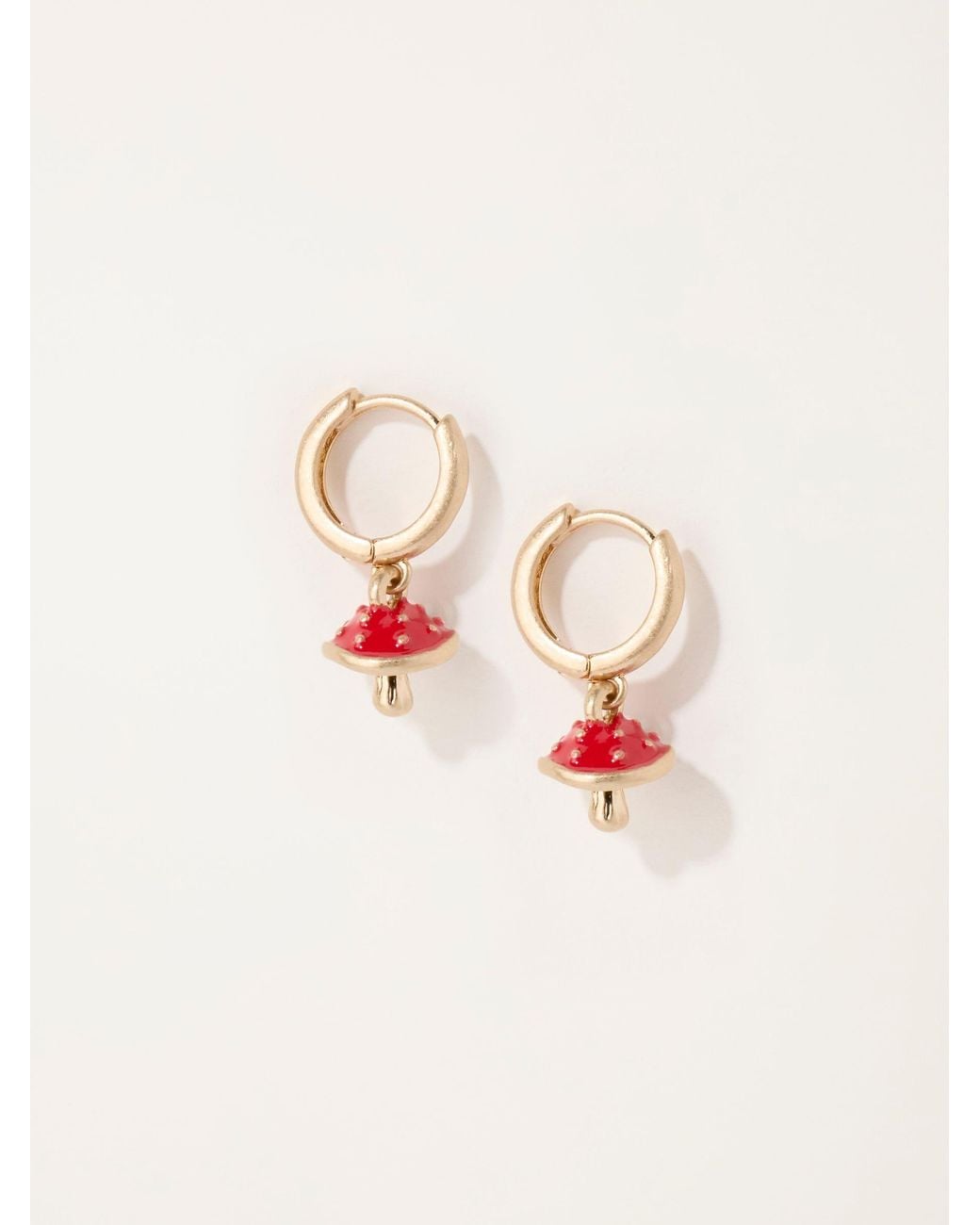 FatFace Natural Fatface V & A Fatface Toadstool Earrings