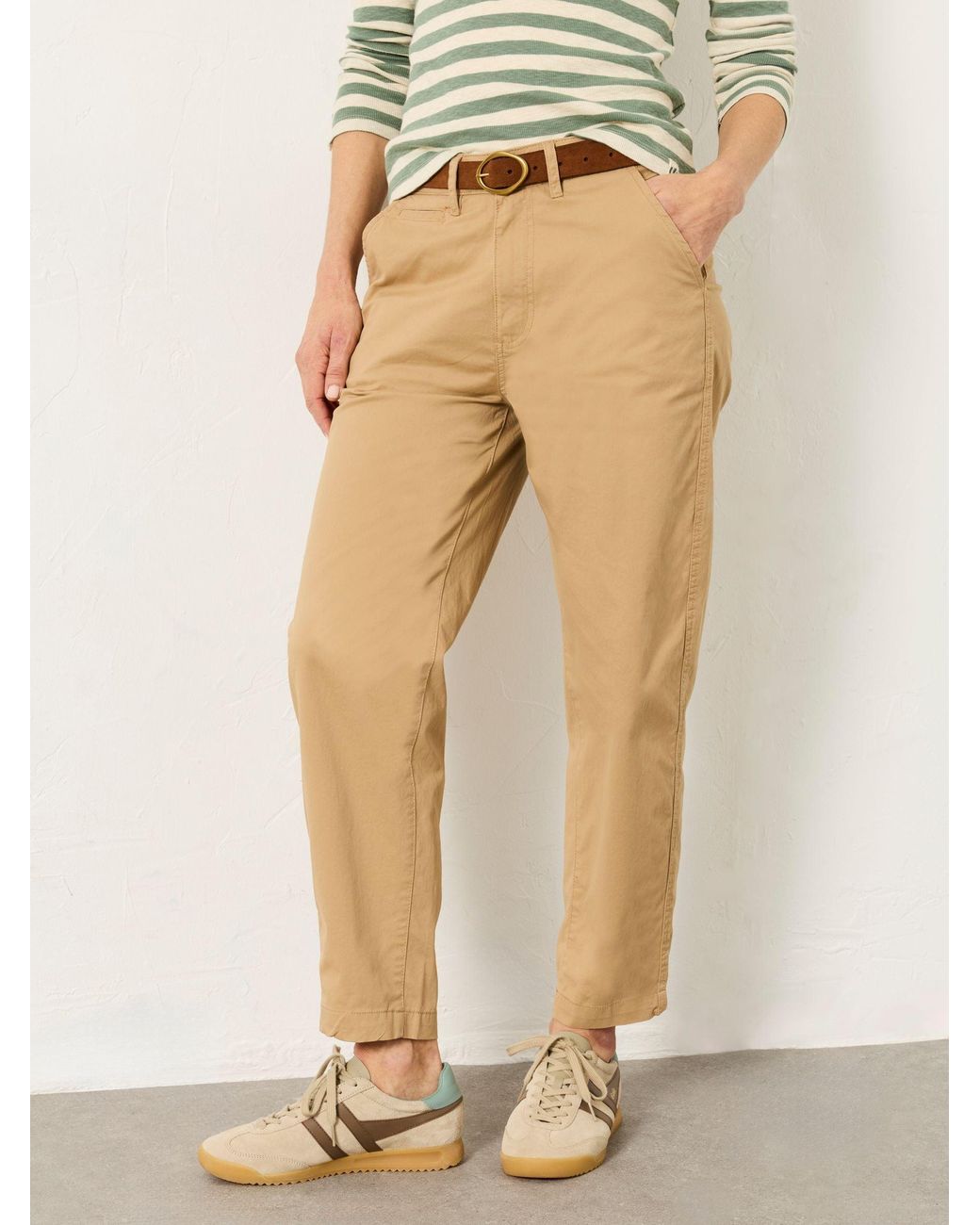 FatFace Natural Blazey Tapered Chino Trousers