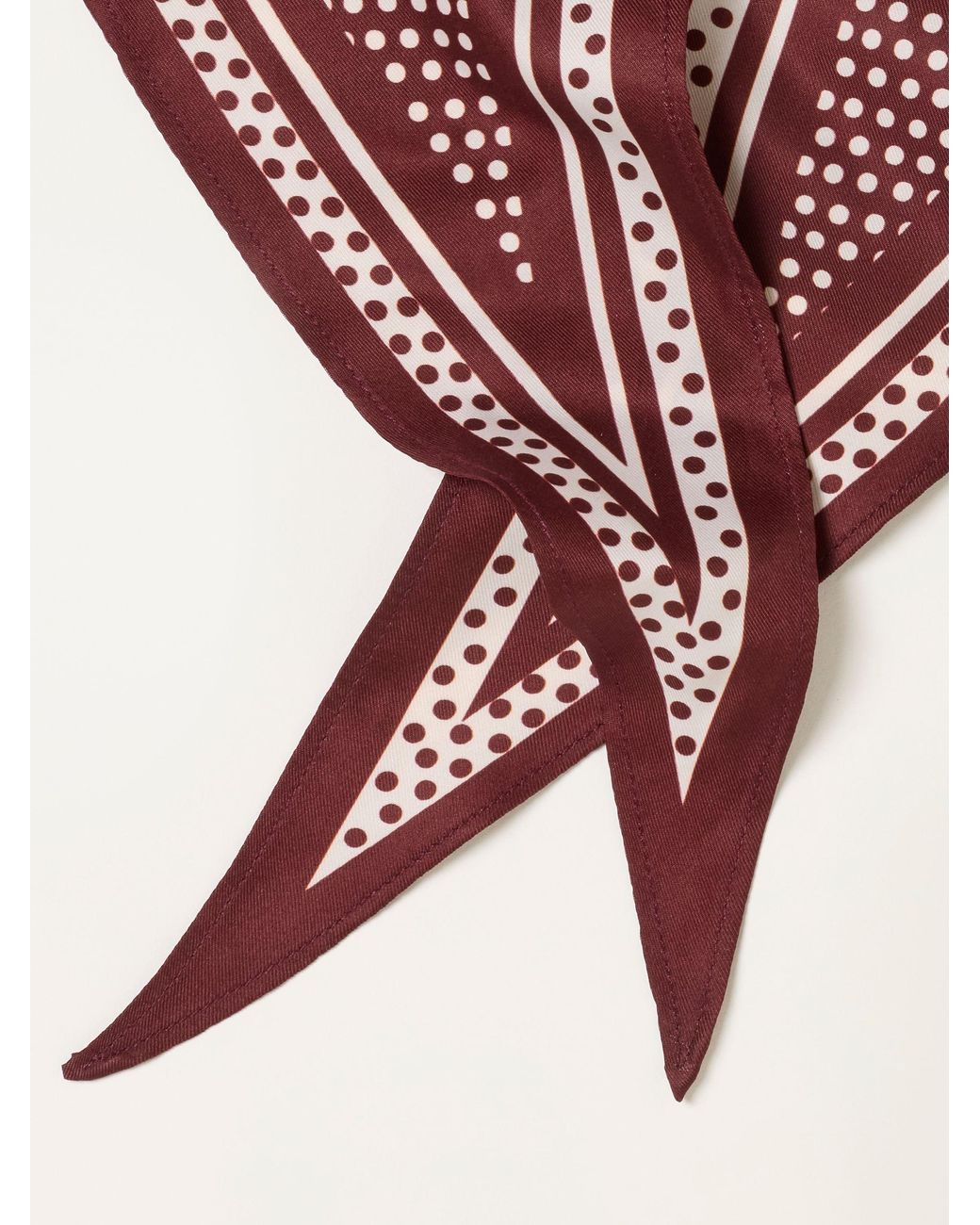 FatFace Red Polka Dot Triangle Square Scarf
