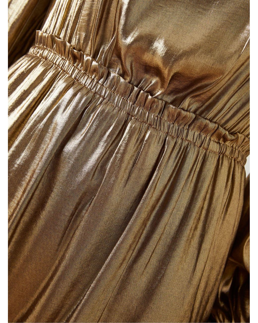 FatFace Natural Annabelle Metallic Dress