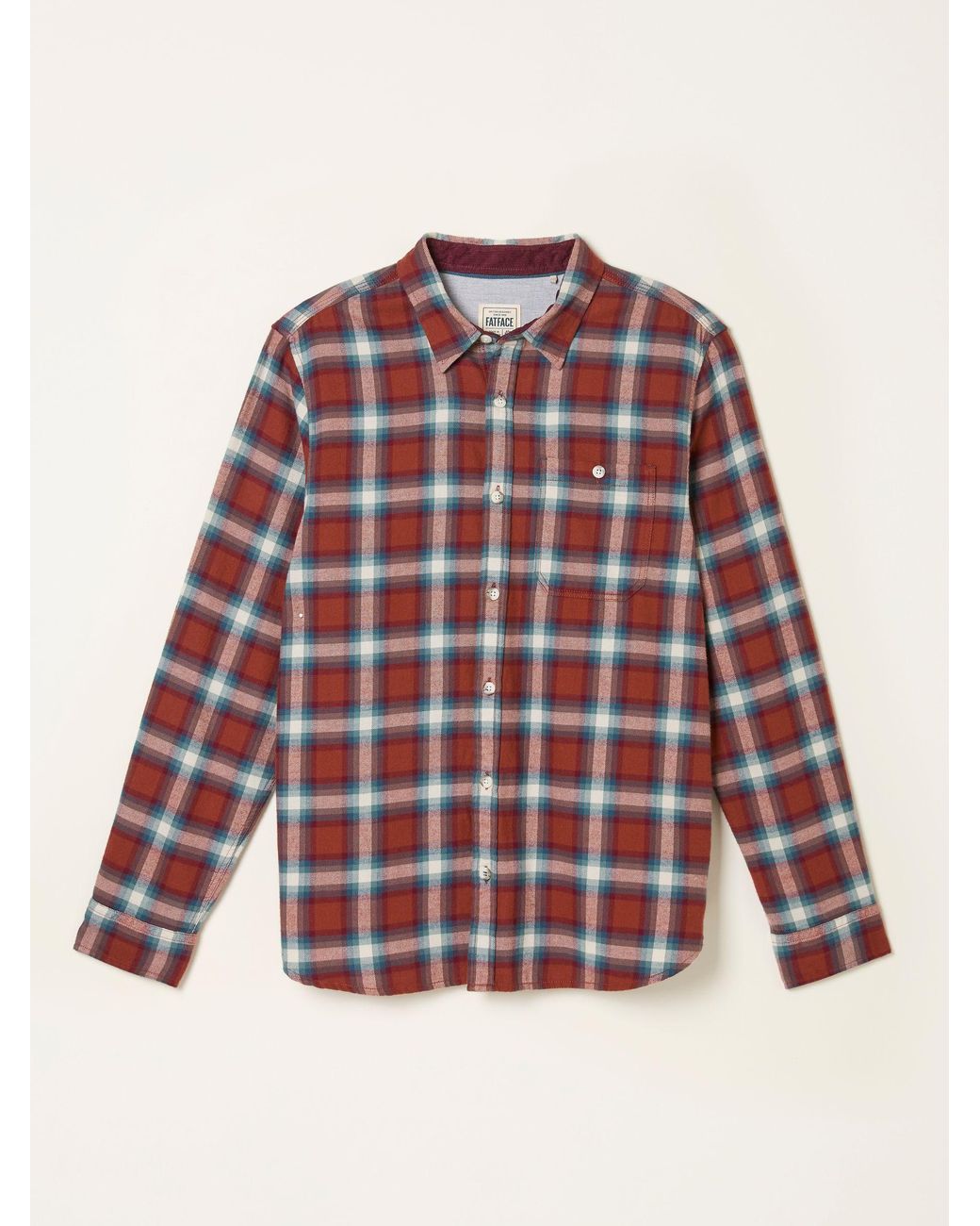 FatFace Multicolor Thirn Long Sleeve Check Shirt for men
