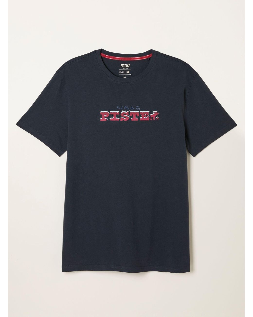 FatFace Blue Shelter Piste Graphic T-Shirt for men