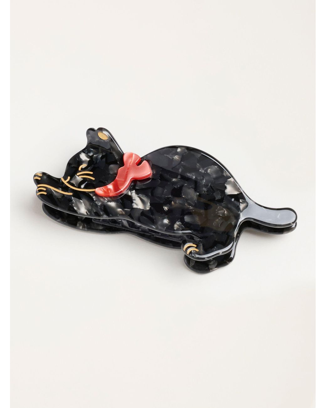 FatFace Black Fatface Cat Claw Clip