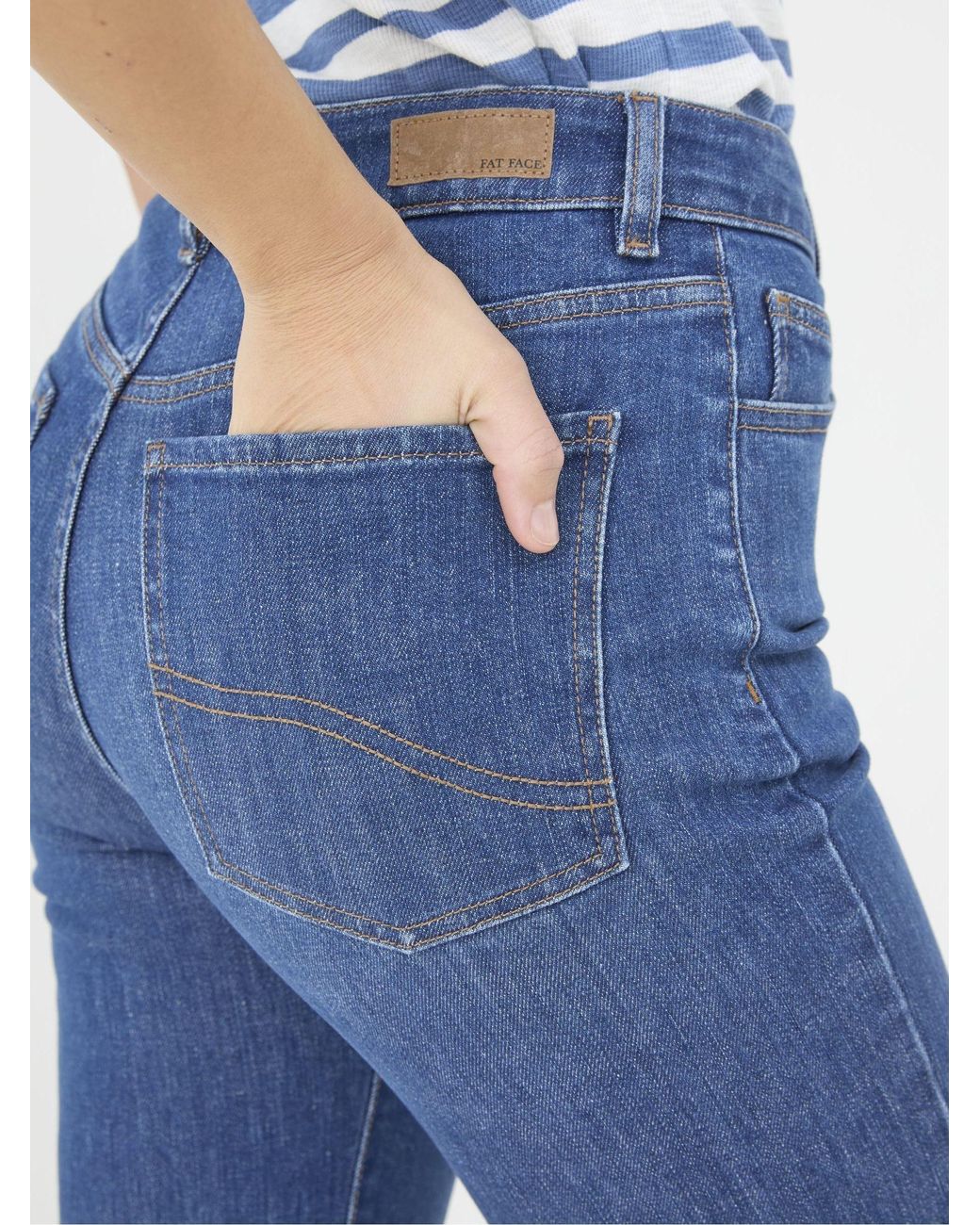FatFace Blue Elise Wide Leg Wide Leg Jeans