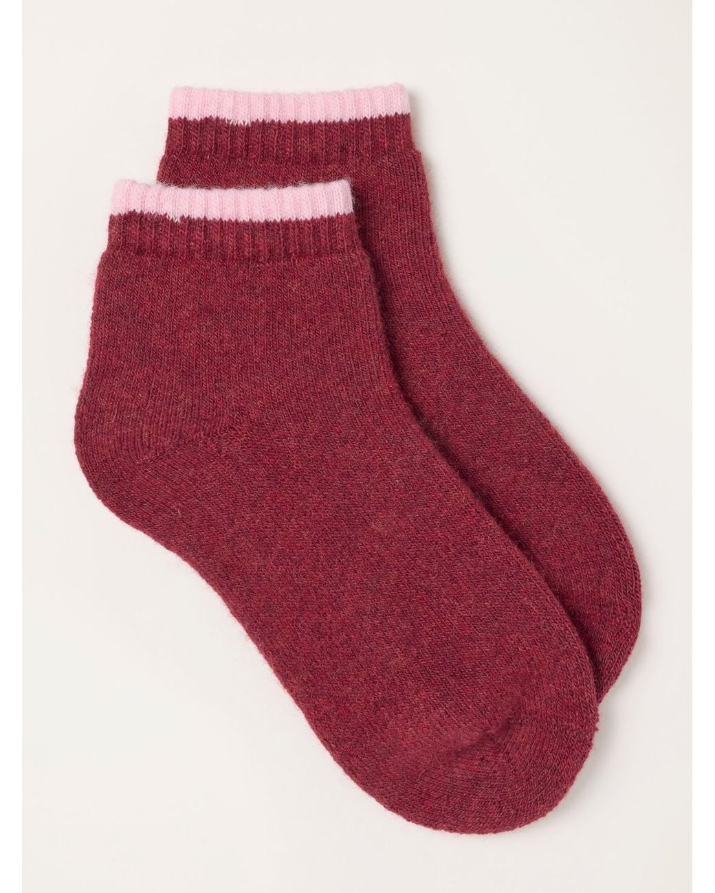 FatFace Red Fatface Lounge Socks