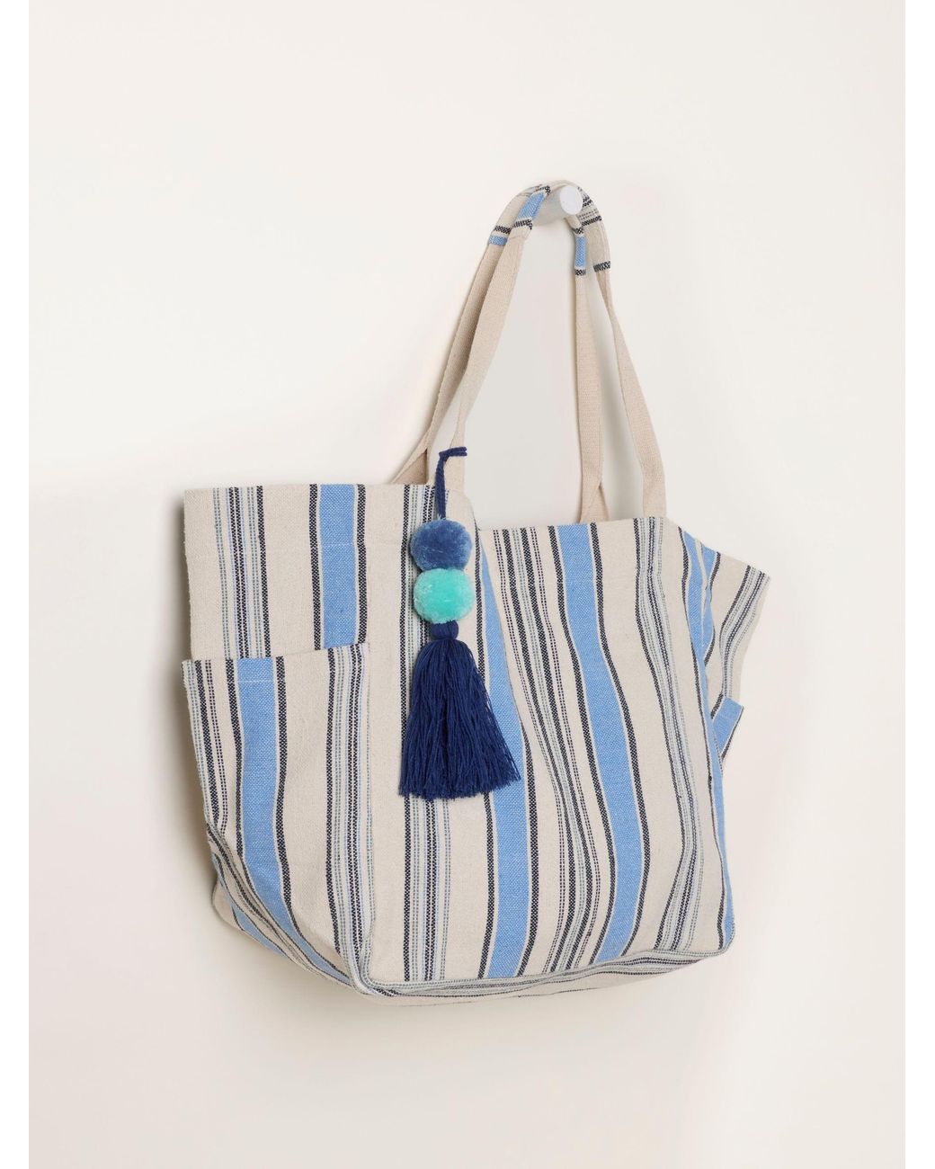 FatFace Blue Stripe Tote Bag