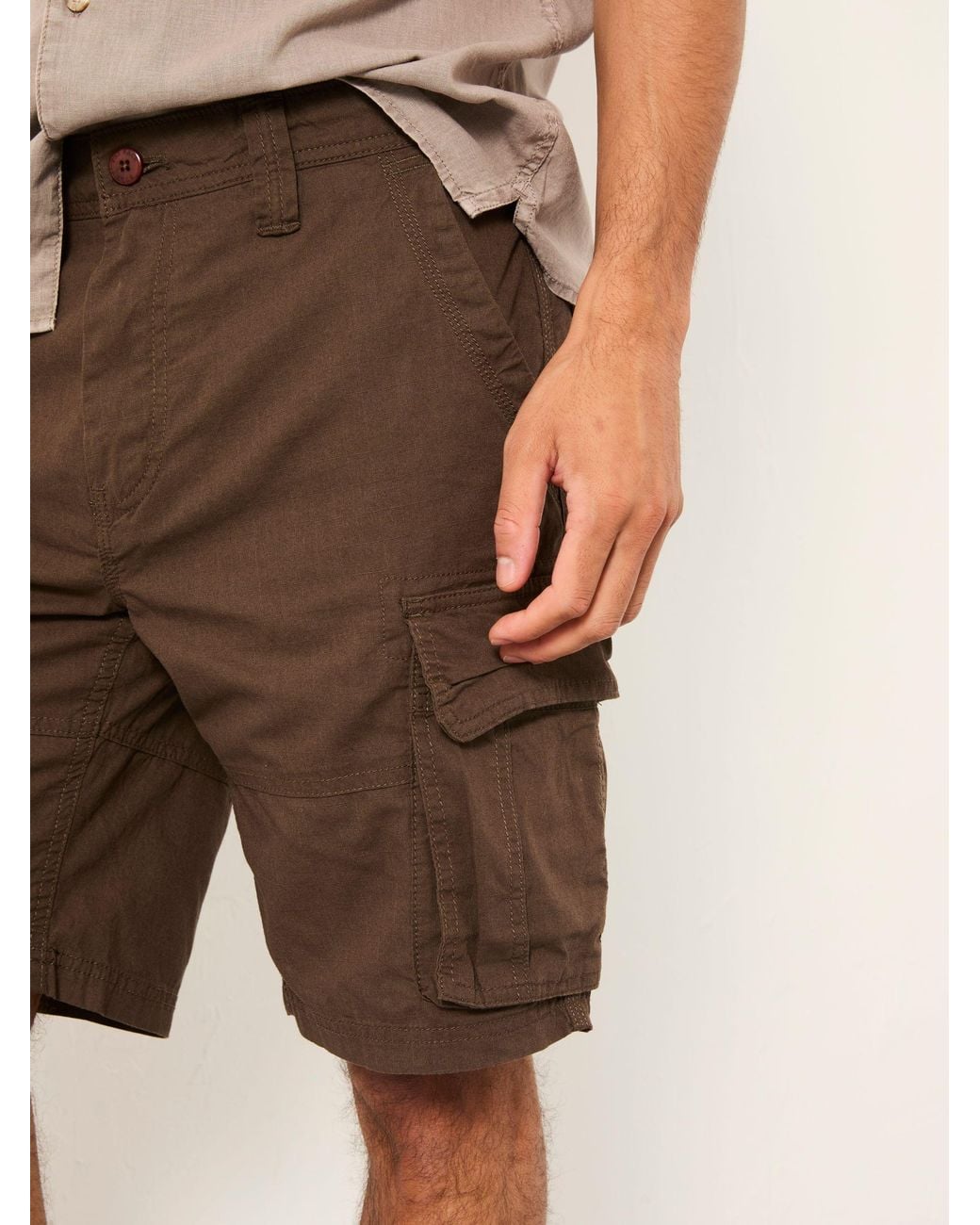 FatFace Natural Bude Cargo Shorts for men