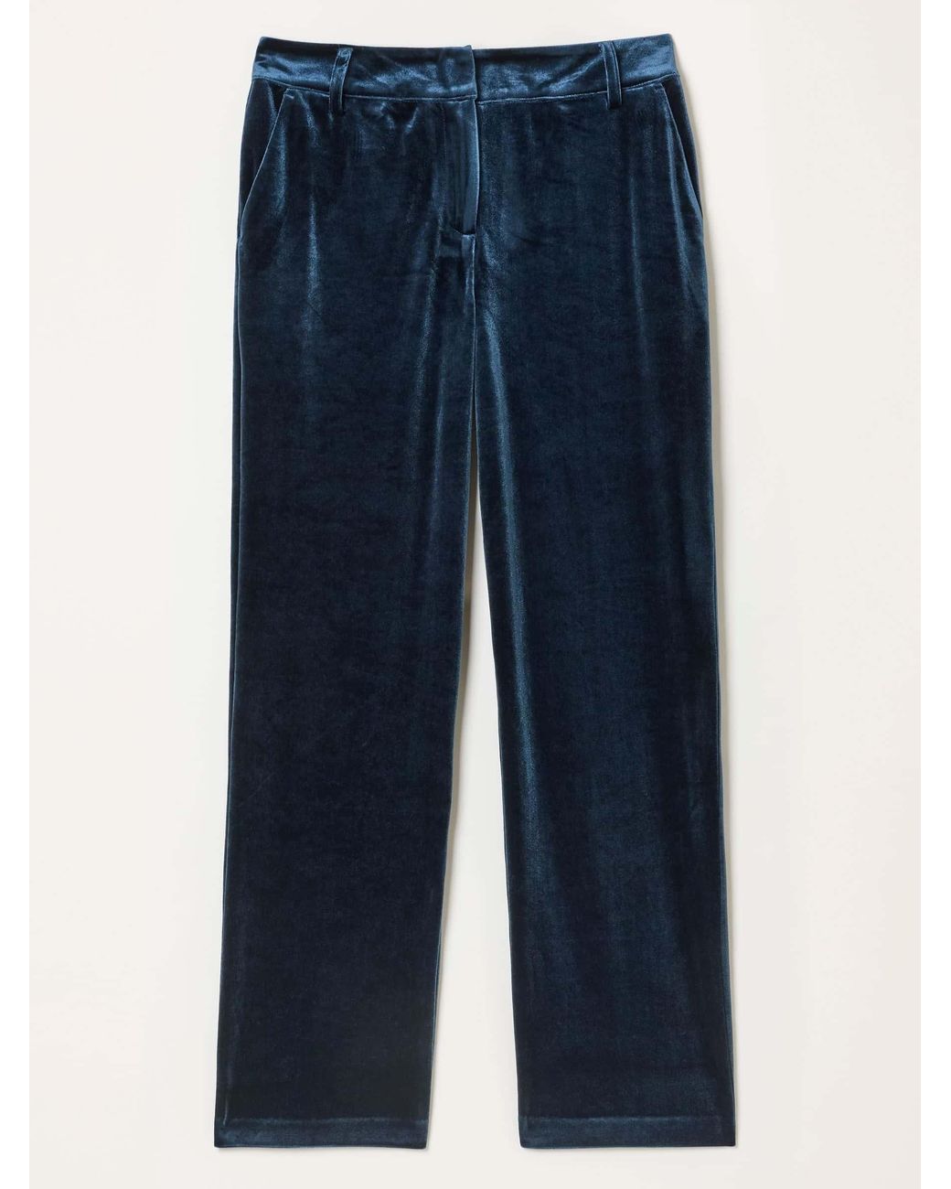 FatFace Black Tilly Tapered Velvet Trousers