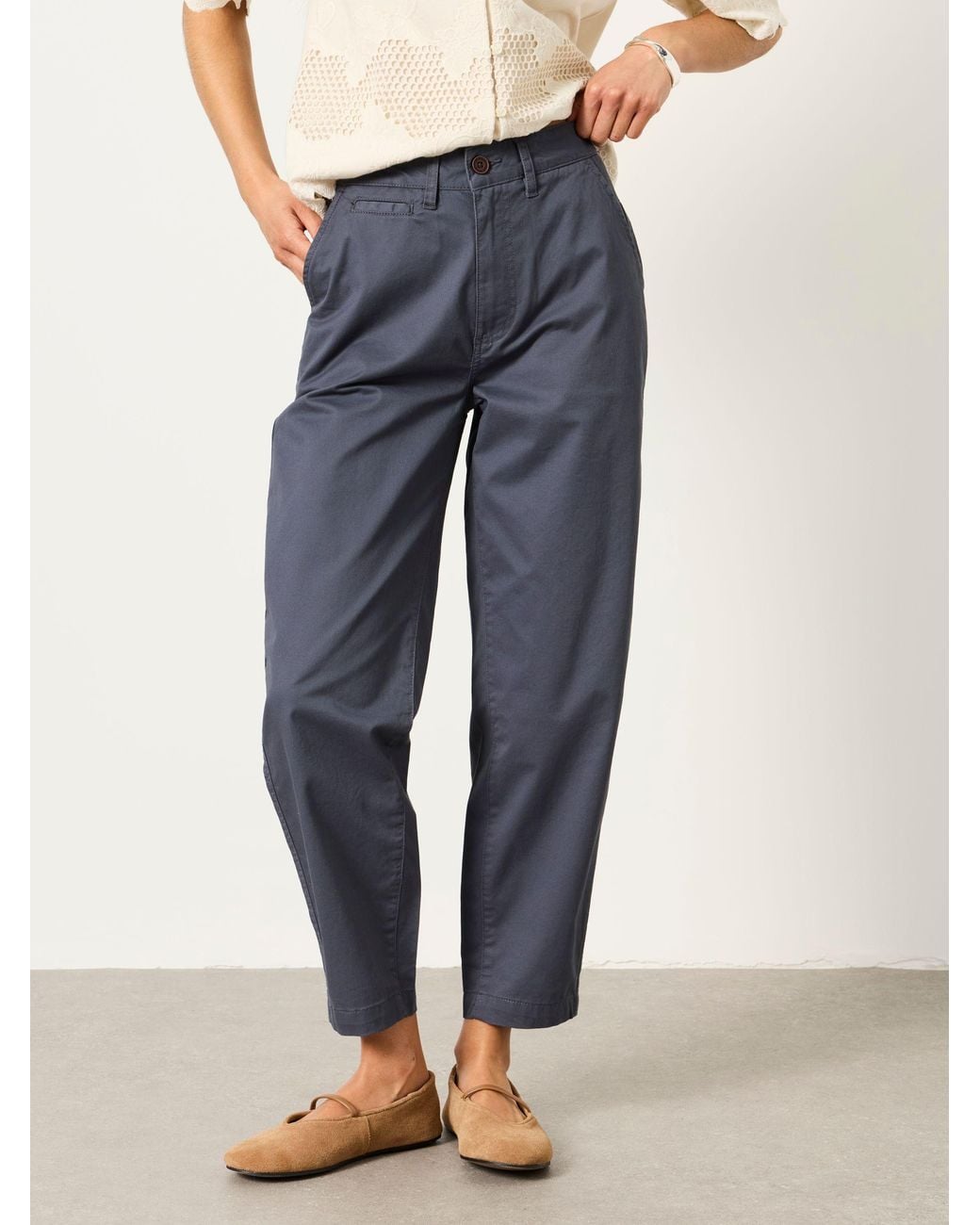 FatFace Blue Blazey Tapered Chino Trousers