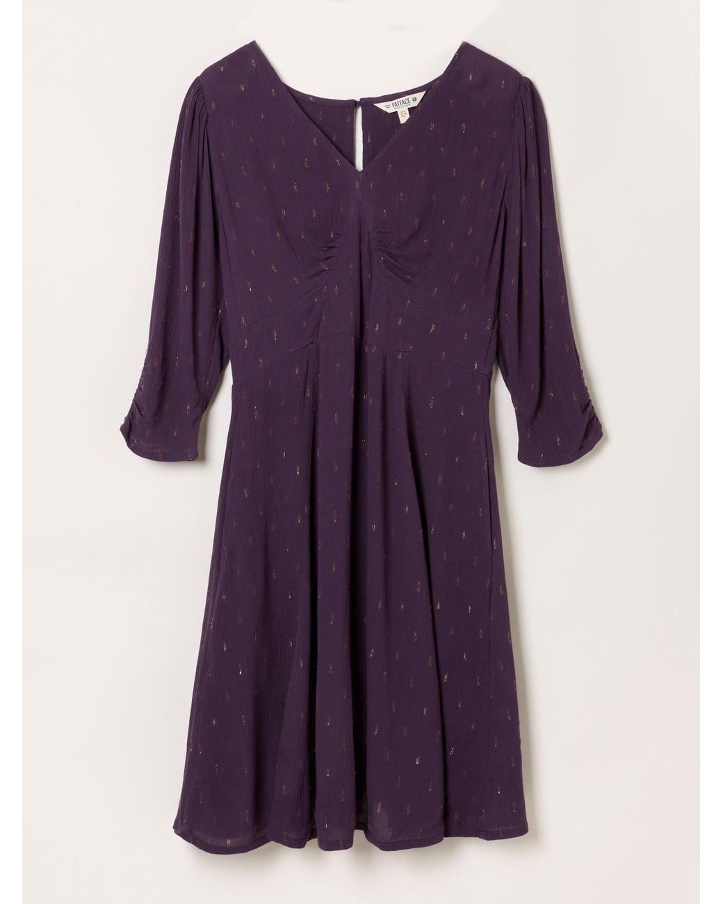FatFace Purple Anya Spot Dress