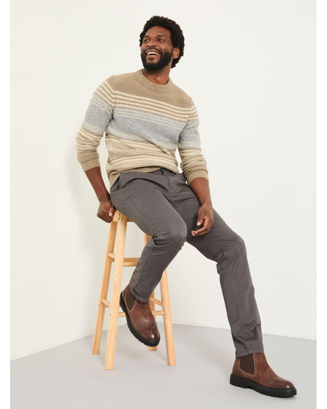 FatFace Natural Heyshott Slim Chinos for men