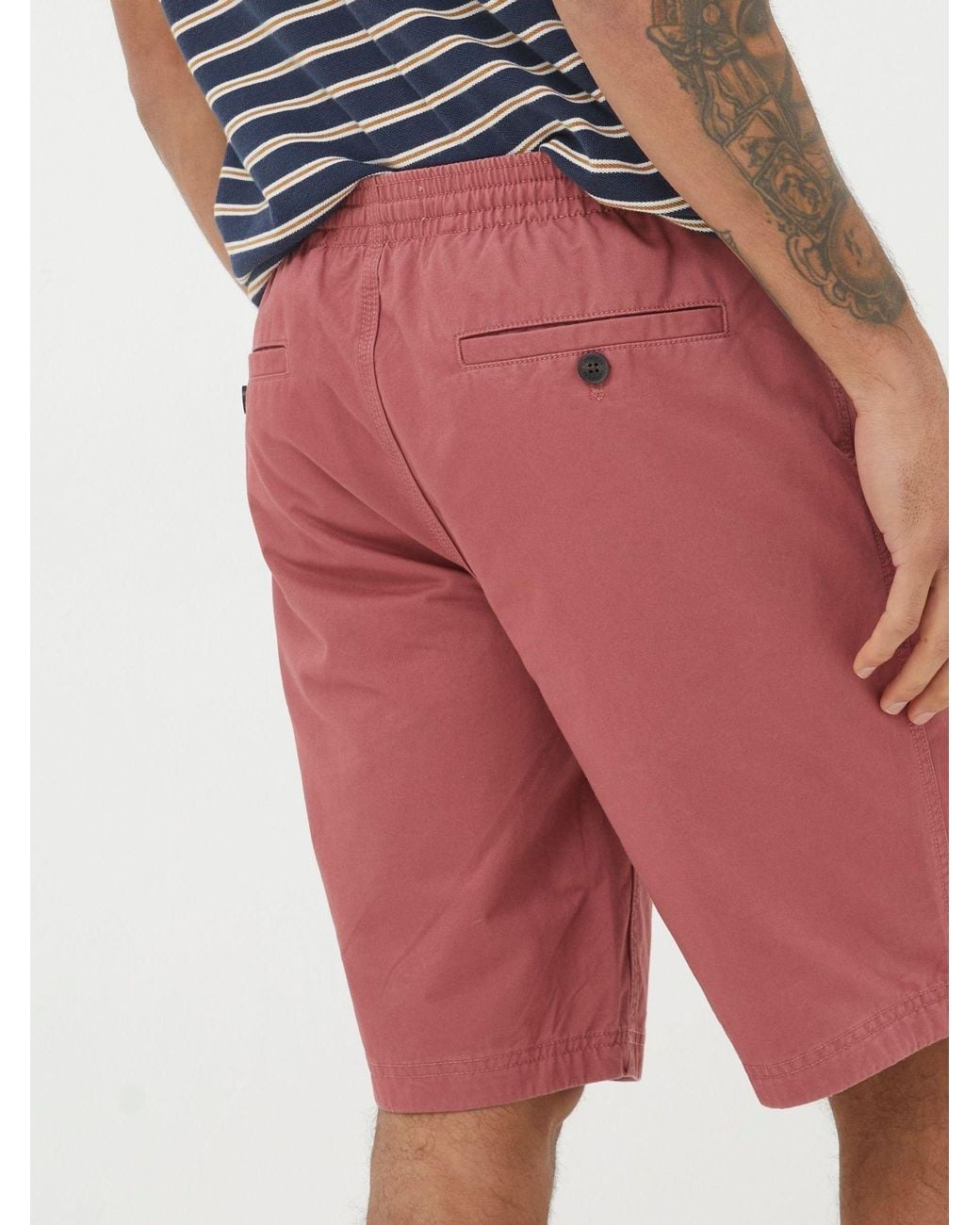 FatFace Red Seaton Pull On Shorts for men