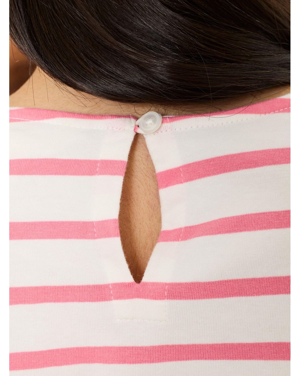 FatFace Pink Nell Long Sleeve Round Neck Top