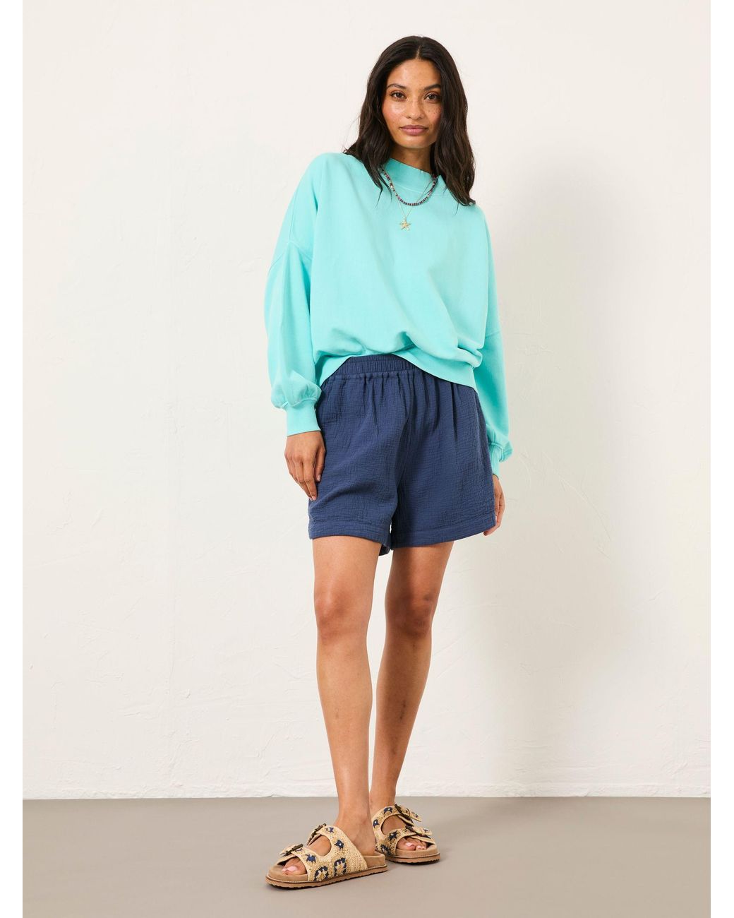 FatFace Blue Dani Doubles 100% Cotton Shorts