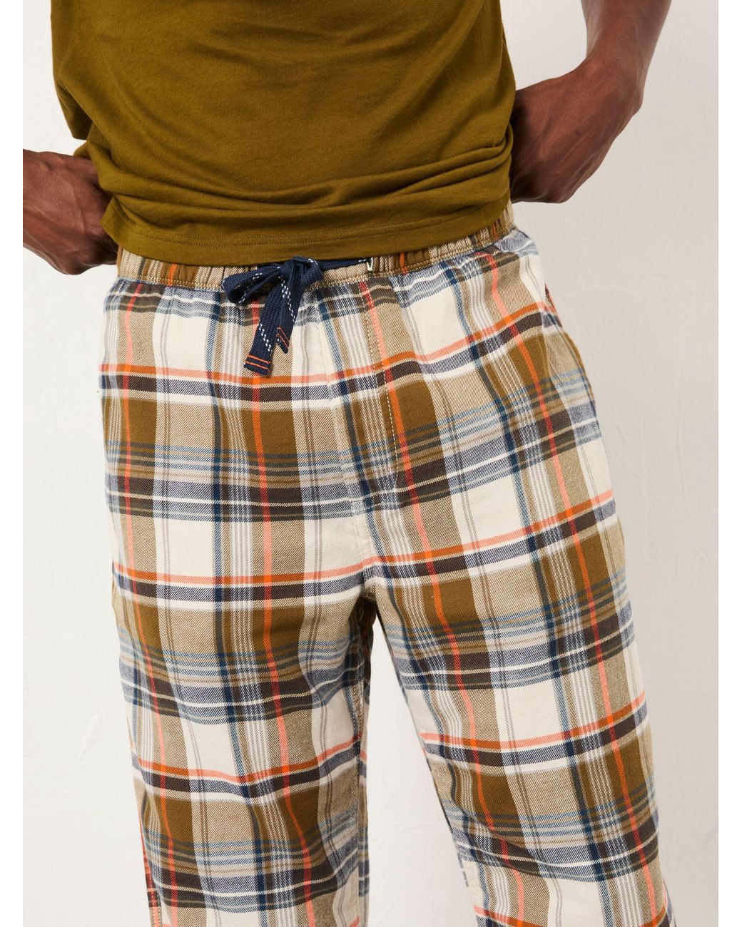 FatFace Natural Beale Check Pyjama Set for men