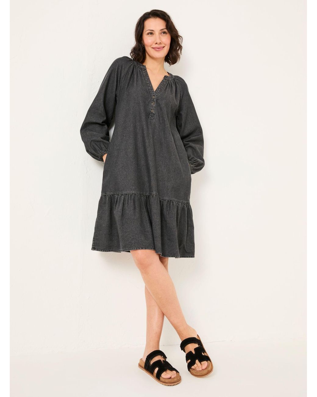FatFace Gray Evi Dress