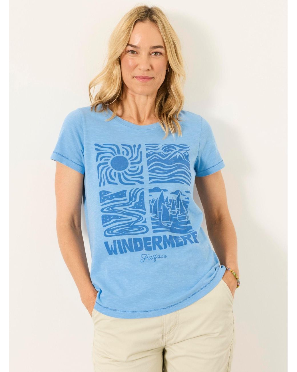FatFace Blue Aloa Land Tee