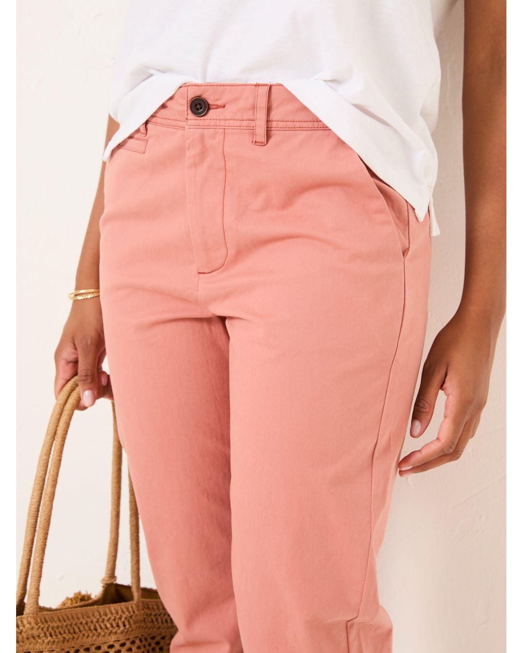 FatFace Pink Rye Chino Trousers