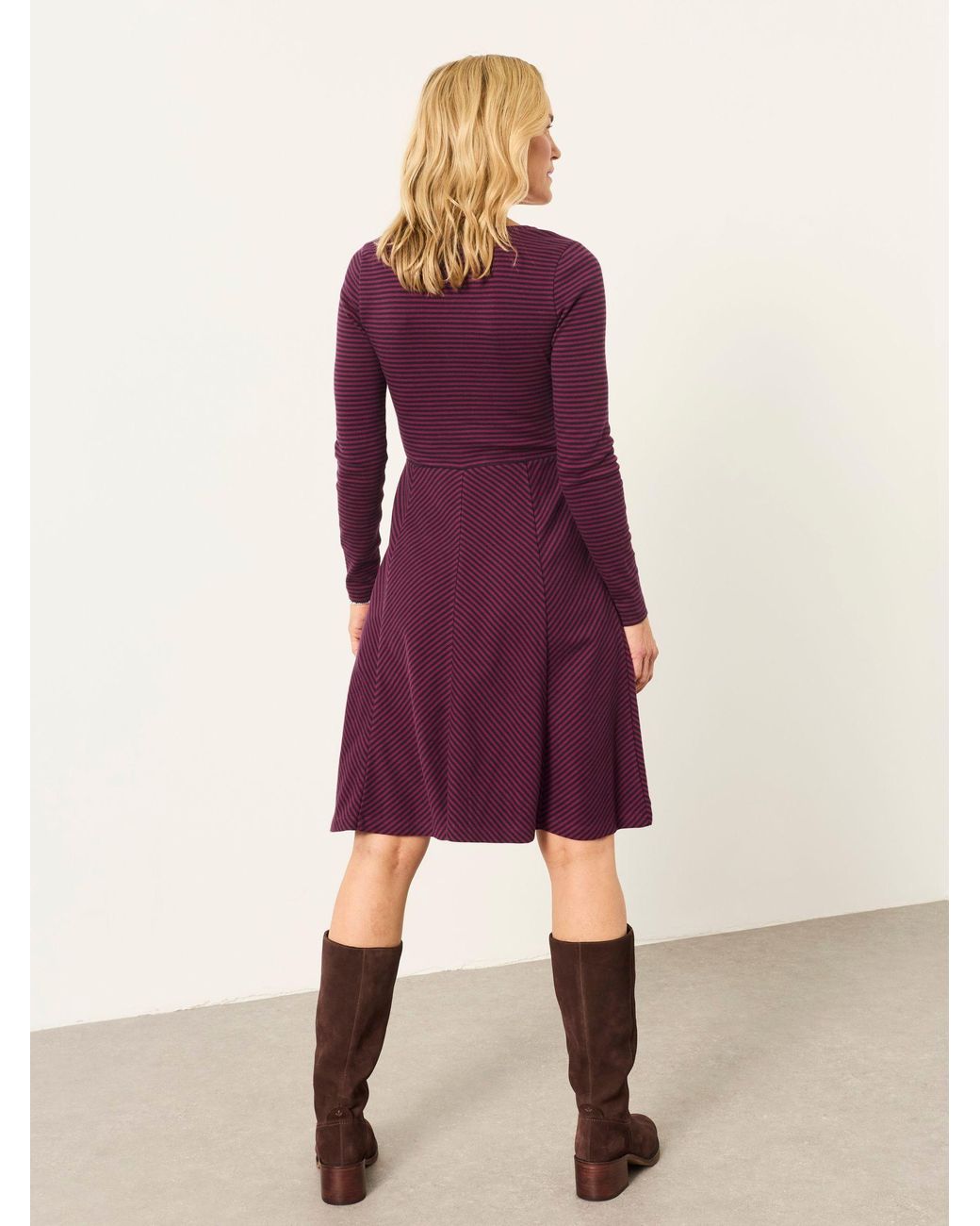 FatFace Purple Fatface Polly Petite Jersey Dress