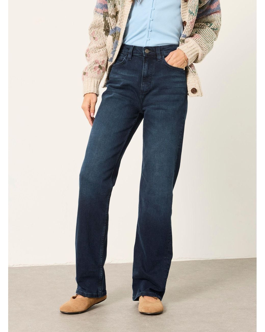FatFace Blue Fatface Carmel Ink Petite Washed Jeans
