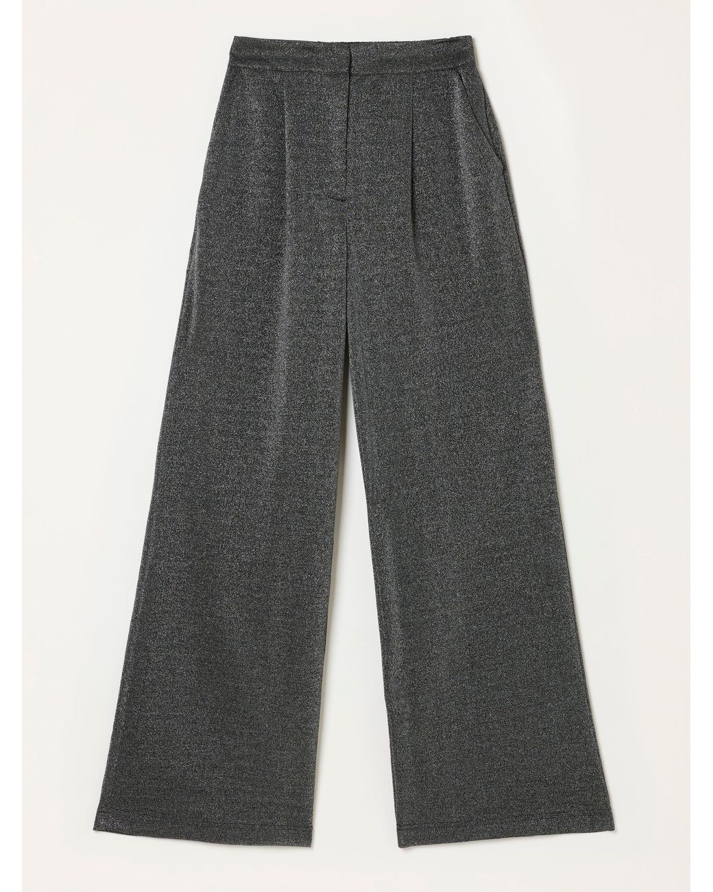 FatFace Black Sophia Sparkle Wide Leg Trousers