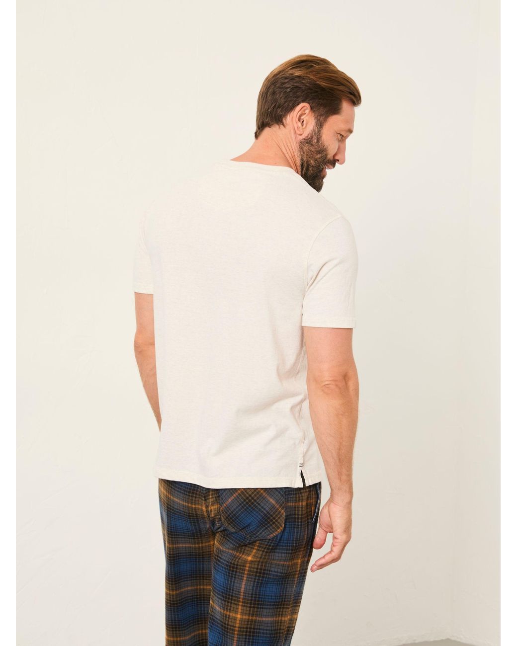 FatFace White Vw Stag Tshirt for men