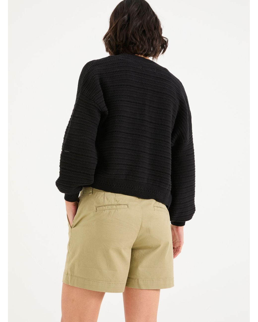 FatFace Black Padstow Chino Shorts