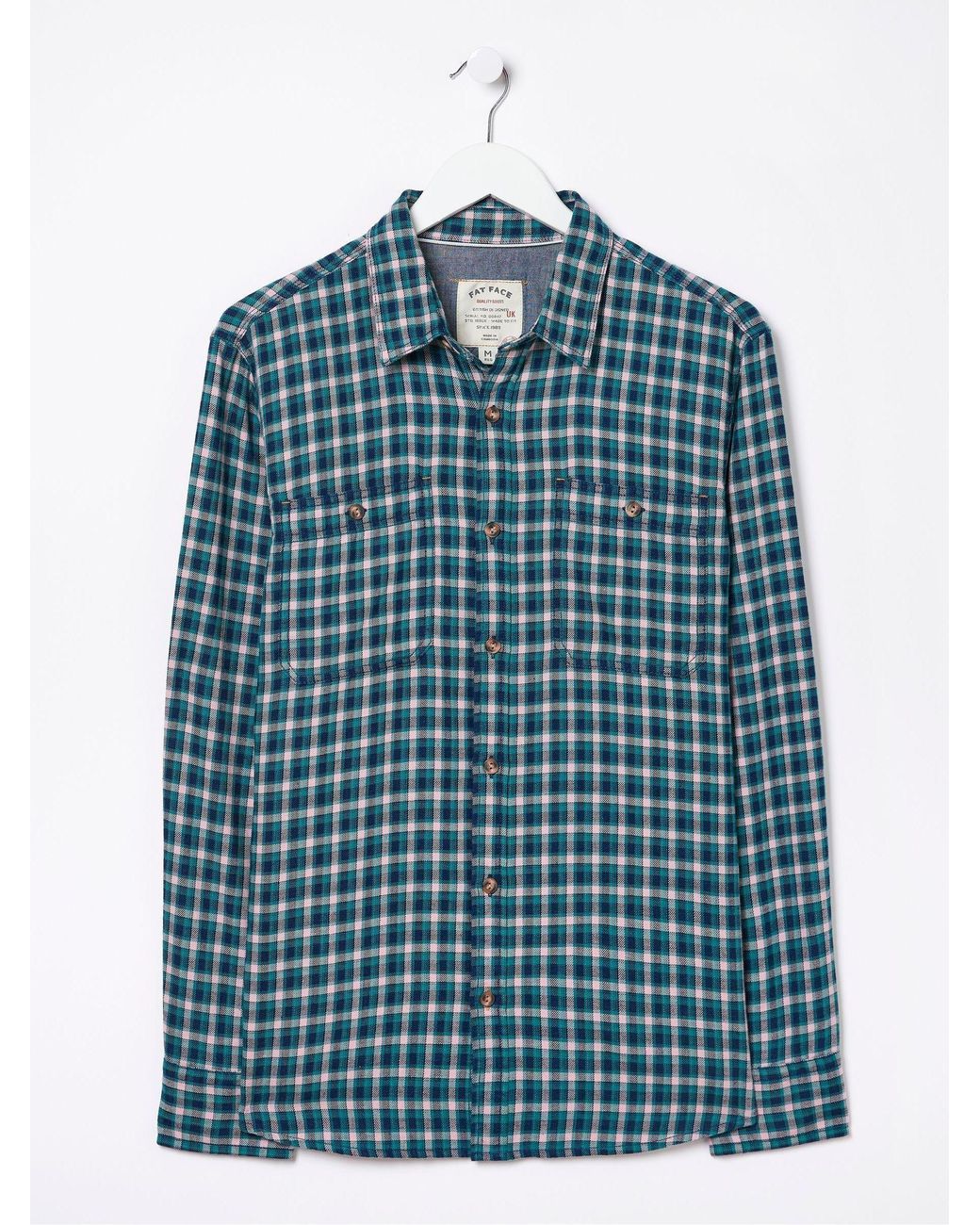 FatFace Blue Wently Check Shirt for men