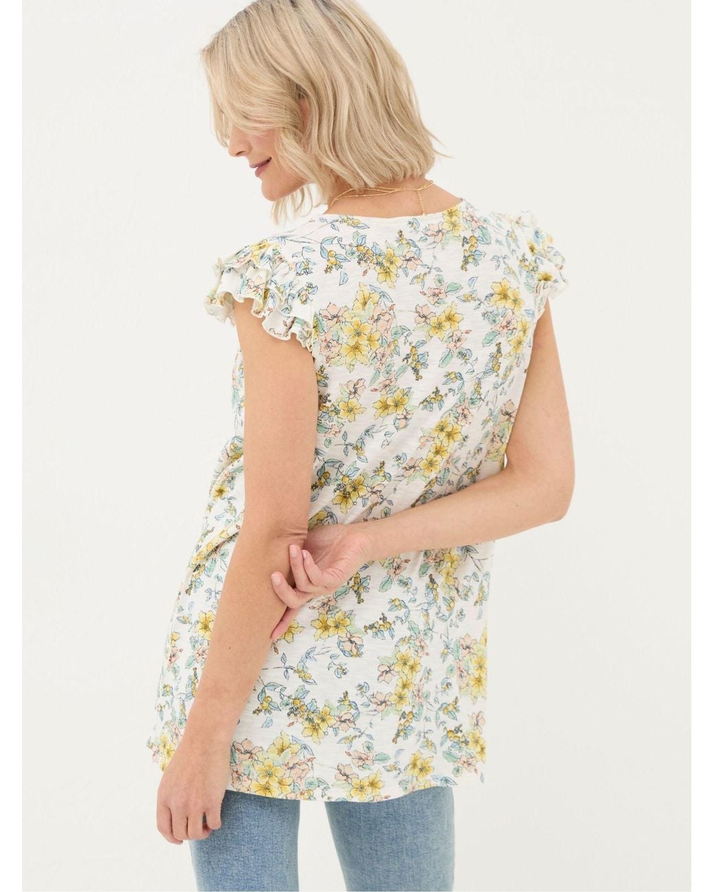 FatFace White Katy Citrus Tunic
