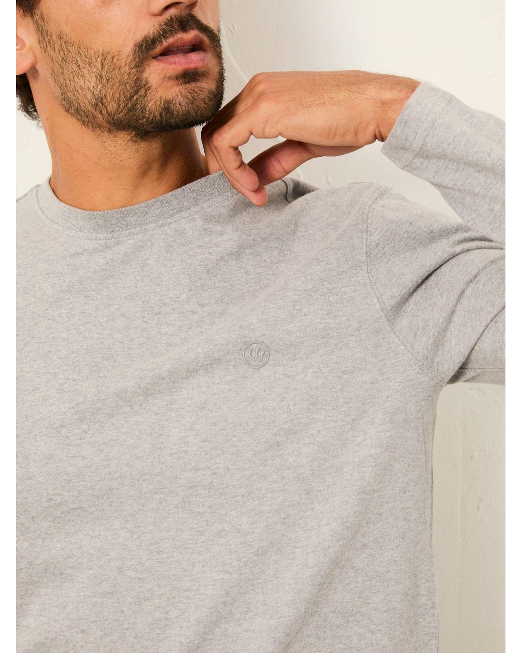 FatFace Blue Fatface 3 Pack/ Long Sleeve T-Shirts for men