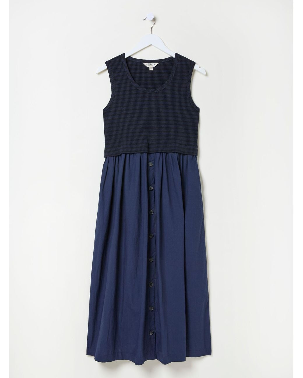 FatFace Blue Sal Midi Dress