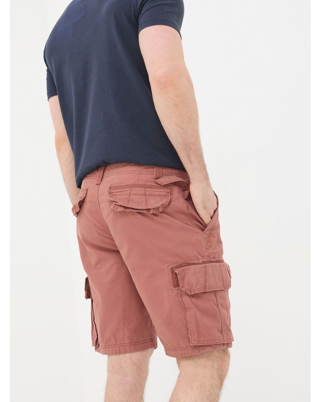 FatFace Blue Breakyard Cargo Shorts for men