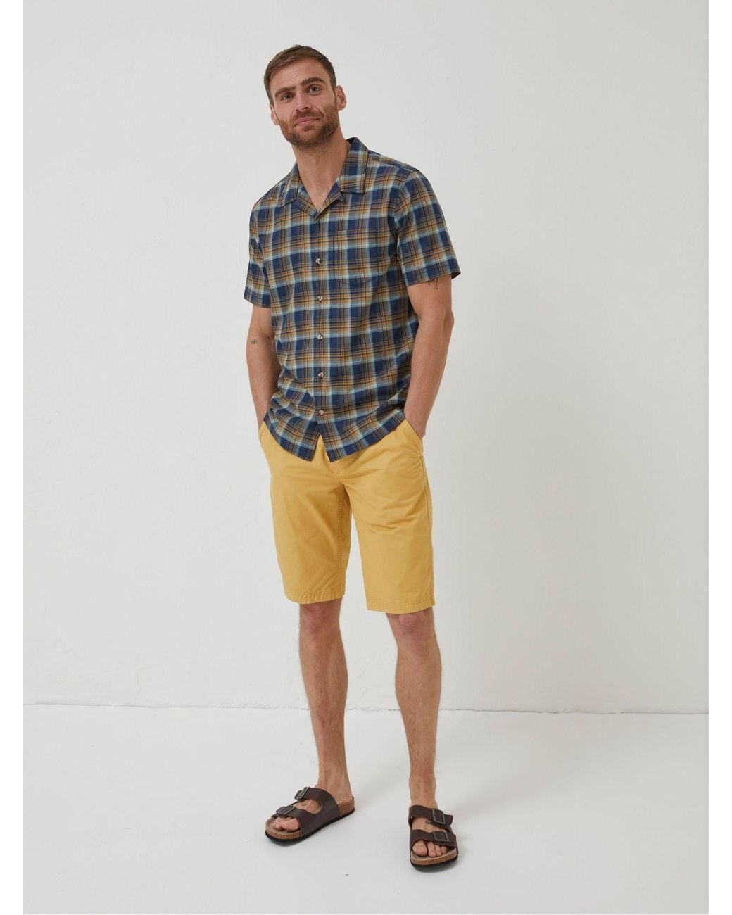 FatFace Gray Kilcoy Check Shirt for men