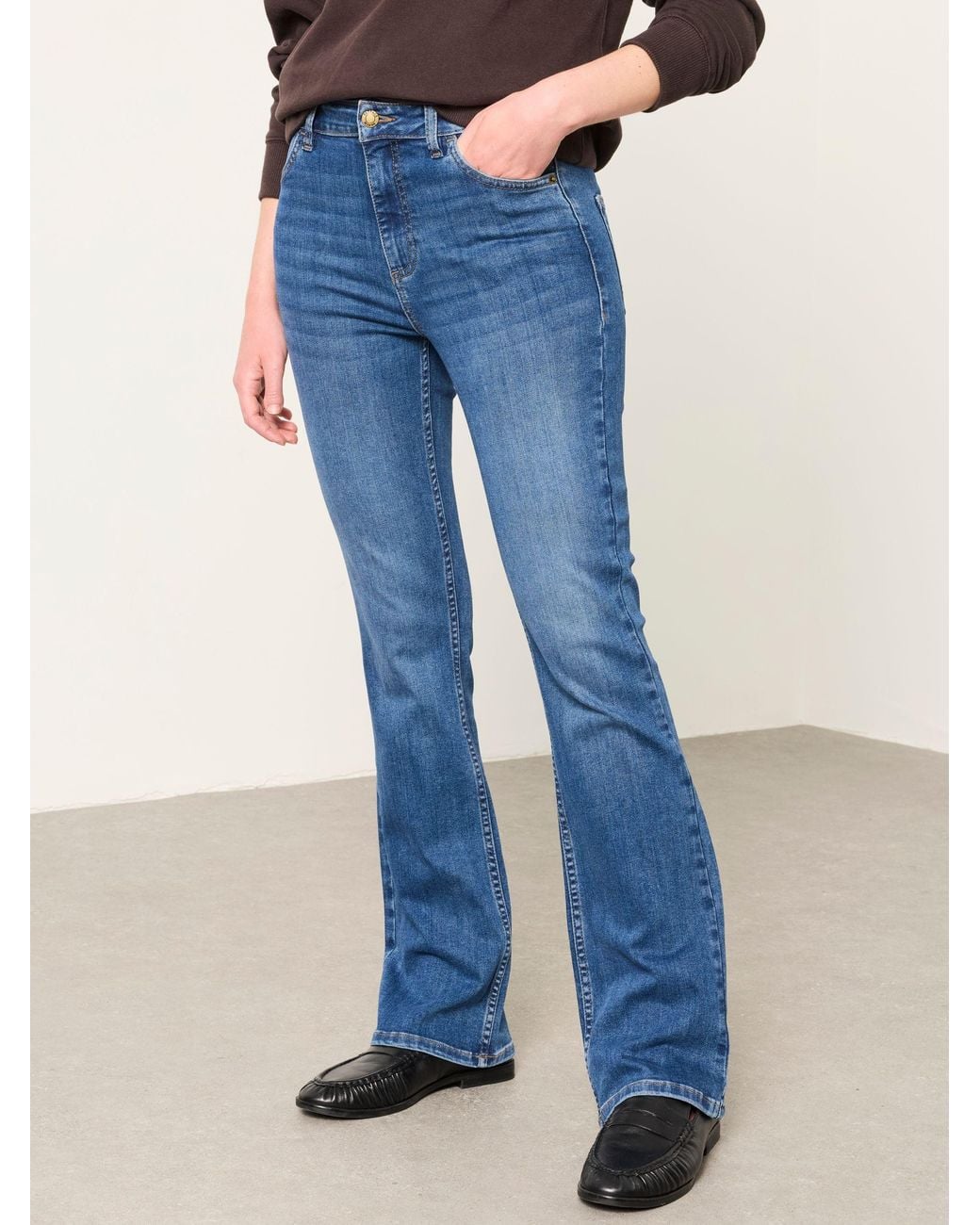 FatFace Blue Fatface Katrine Denim Dark Bootcut Jean