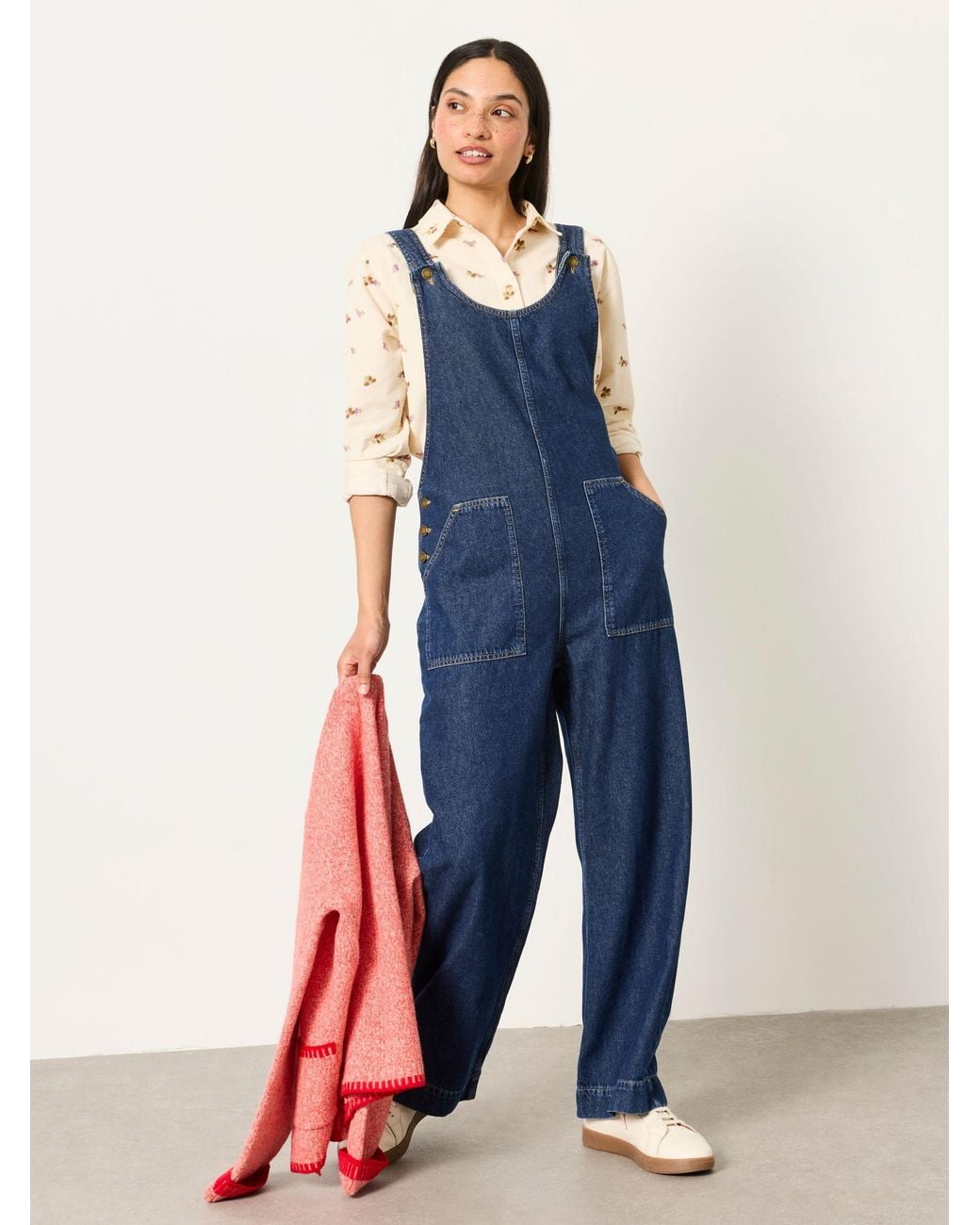 FatFace Blue Raffles Dungaree