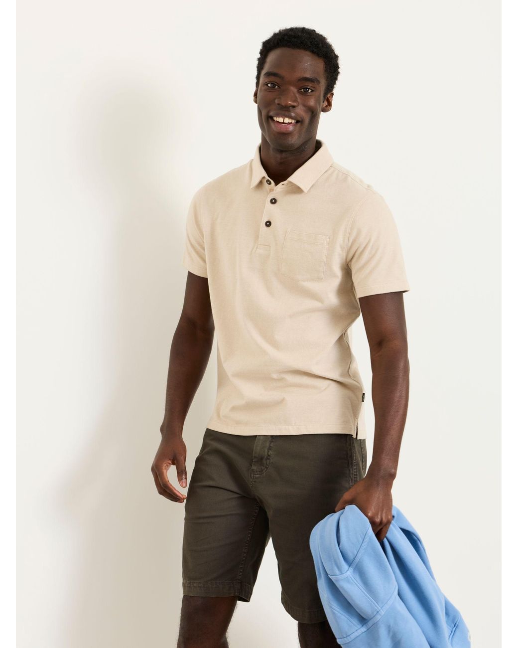 FatFace Natural Elm Polo Shirt for men