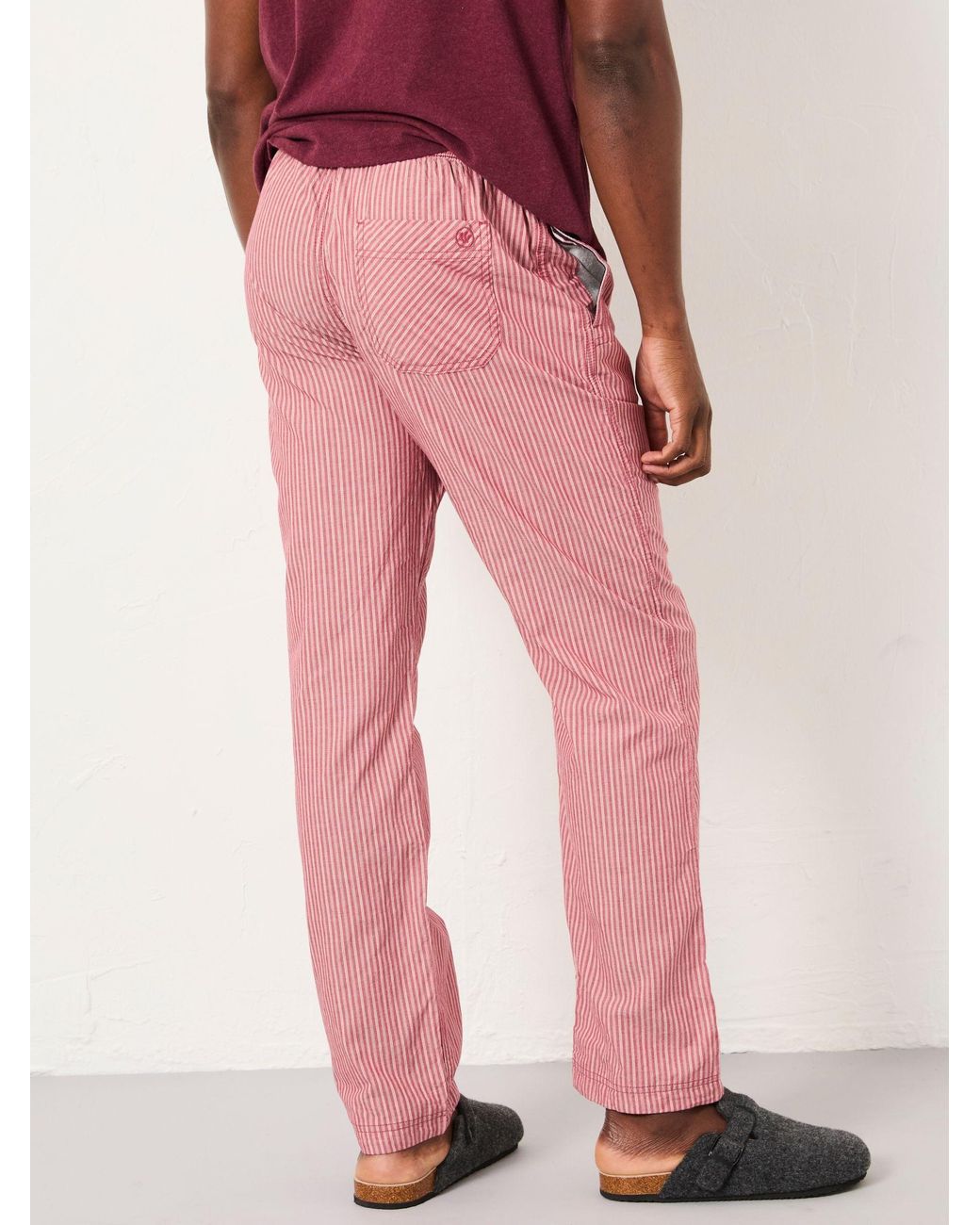 FatFace Pink Seil Stripe Pyjama Bottoms for men