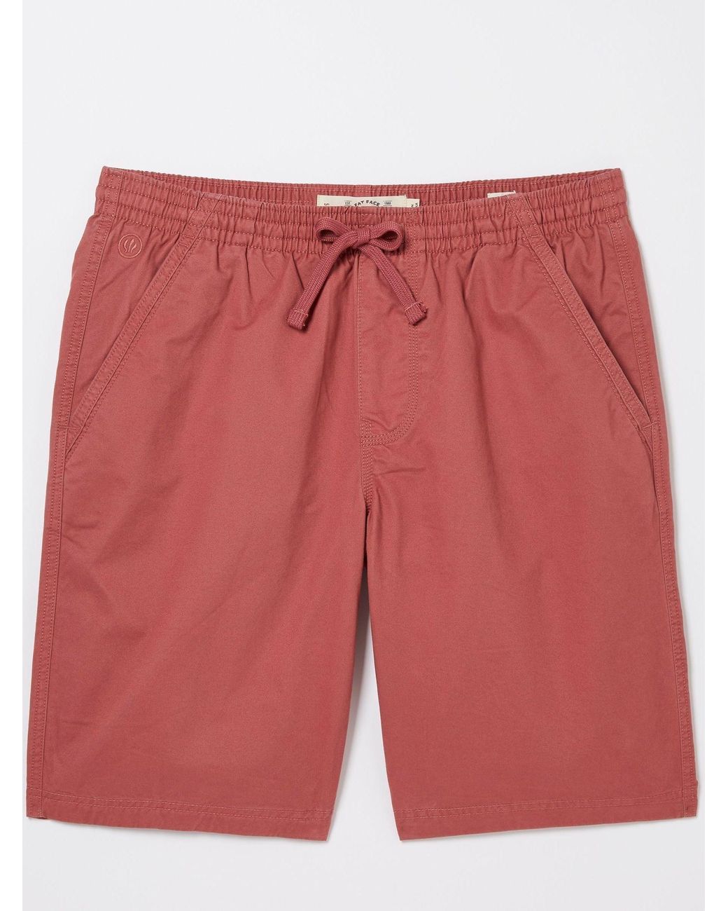 FatFace Red Seaton Pull On Shorts for men