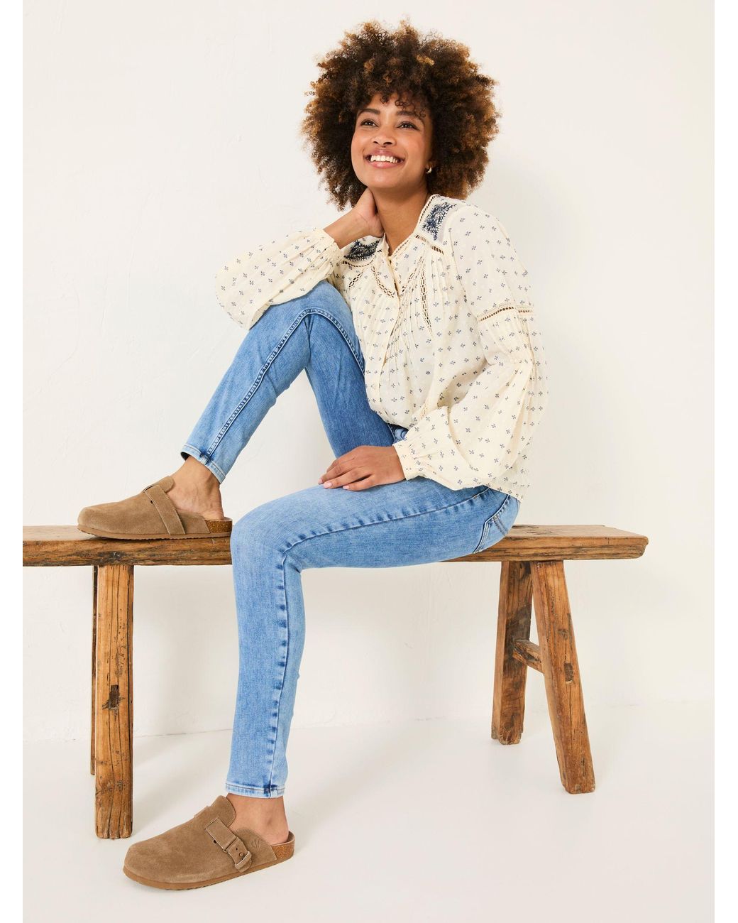 FatFace Blue Harlow Highwaist Skinny Jeans