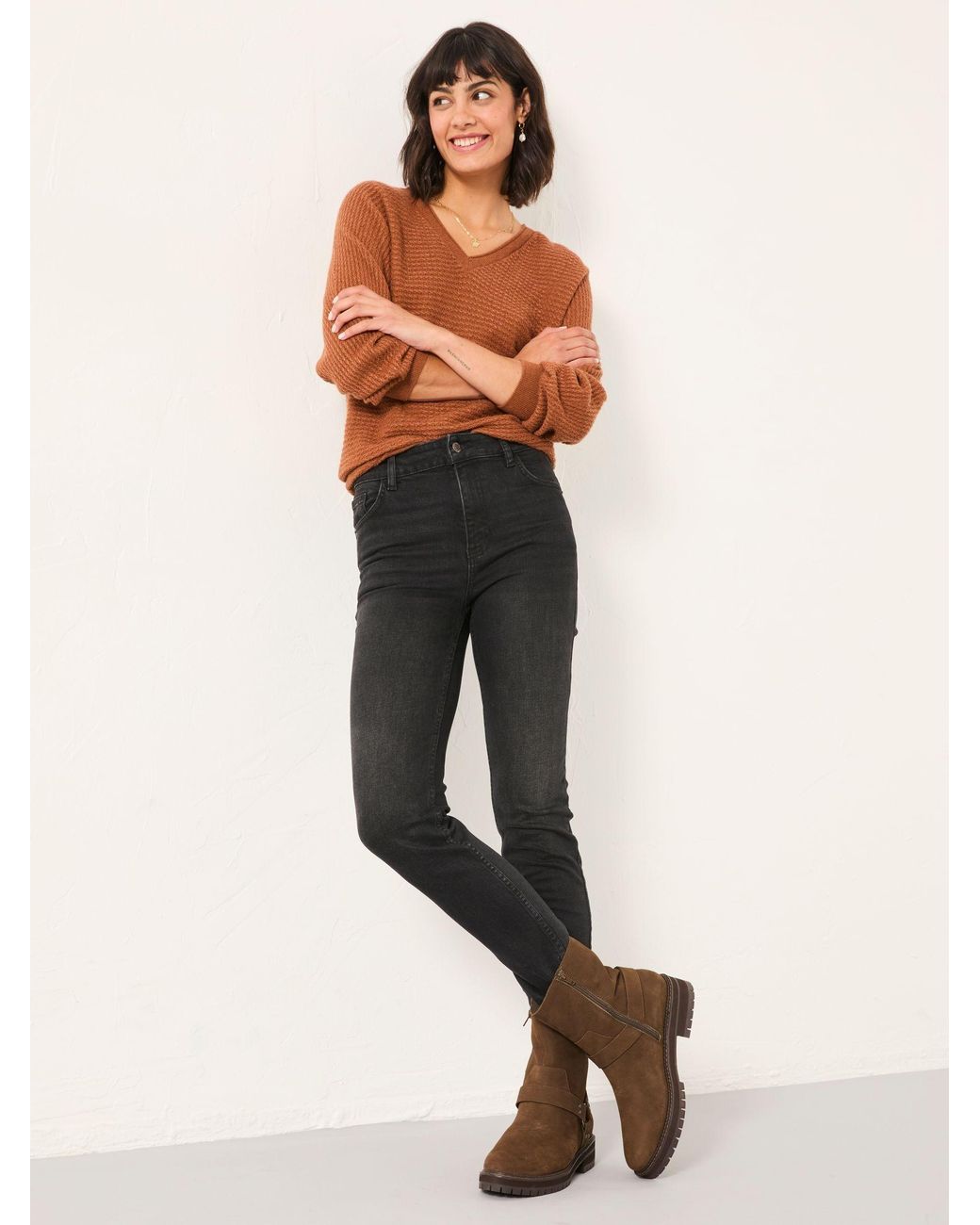 FatFace Black Shenley Slim Jeans