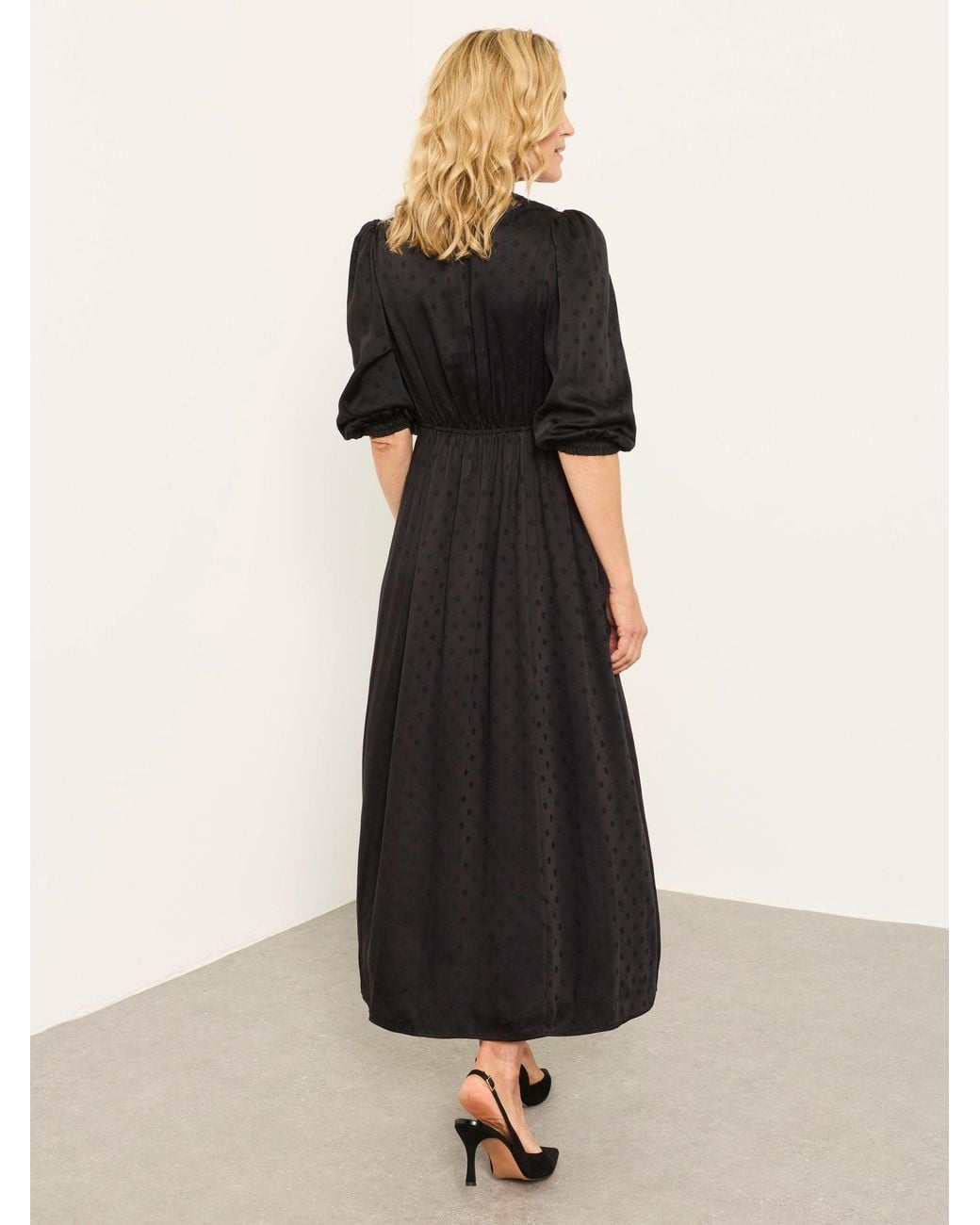 FatFace Black Libby Midi Dress